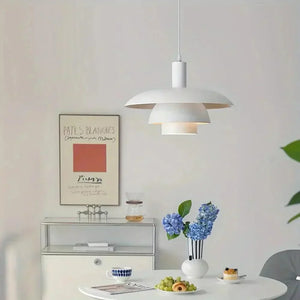 Moderne Industriële Hanglamp met Gelaagd Ontwerp – Scandinavische Plafondlamp