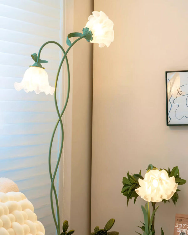 Elegante Vloerlamp met Bloemvormig Ontwerp – Decoratieve LED Verlichting voor Woonkamer & Slaapkamer