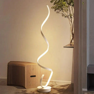 Dimbare LED Spiraal Vloerlamp – Moderne Sfeerverlichting voor Woonkamers & Kantoren