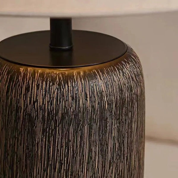 Vloerlamp met Organische Vorm van Hout en Linnen – Japandi Stijl Verlichting