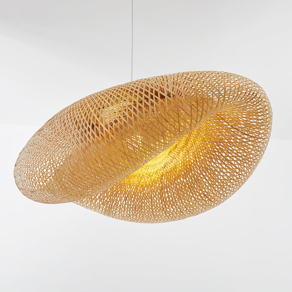 Boho Natuurlijke Hanglamp – Rieten Plafondlamp voor Gezellige Interieurs