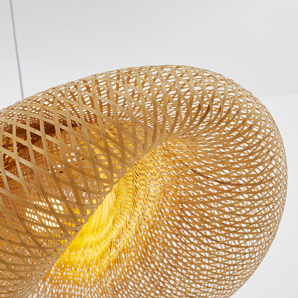 Boho Natuurlijke Hanglamp – Rieten Plafondlamp voor Gezellige Interieurs