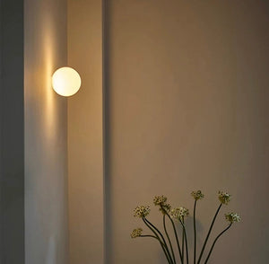 Moderne Wandlamp met Mat Glazen Kap en Geïntegreerde LED – Binnenverlichting
