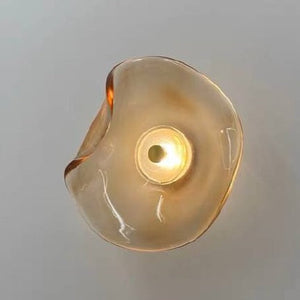 Moderne Wandlamp van Glas en Metaal met Ingebouwde LED – Warm Wit Licht