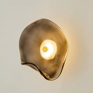 Moderne Wandlamp van Glas en Metaal met Ingebouwde LED – Warm Wit Licht