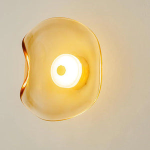 Moderne Wandlamp van Glas en Metaal met Ingebouwde LED – Warm Wit Licht