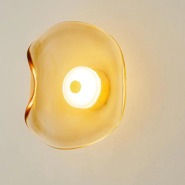 Moderne Wandlamp van Glas en Metaal met Ingebouwde LED – Warm Wit Licht