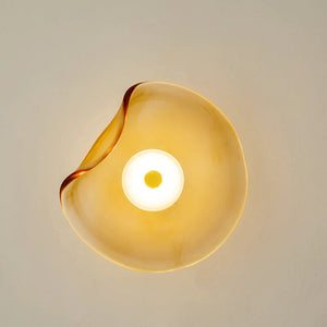 Moderne Wandlamp van Glas en Metaal met Ingebouwde LED – Warm Wit Licht