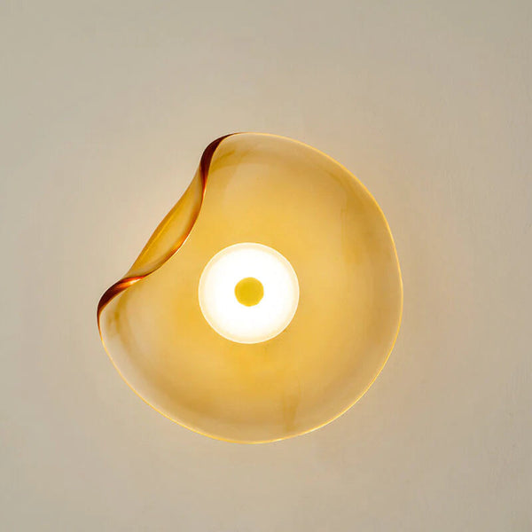 Moderne Wandlamp van Glas en Metaal met Ingebouwde LED – Warm Wit Licht