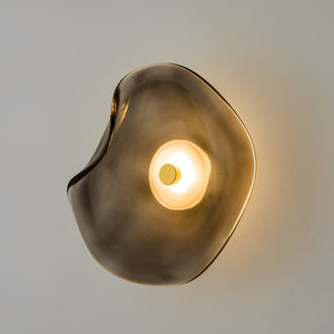 Moderne Wandlamp van Glas en Metaal met Ingebouwde LED – Warm Wit Licht