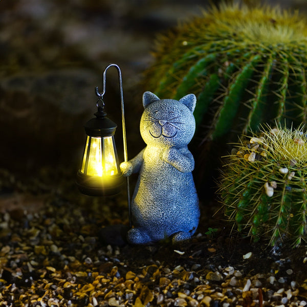 Gezellige Gouden Kat LED Lamp – Elegante Sfeerverlichting voor Huisdecoratie