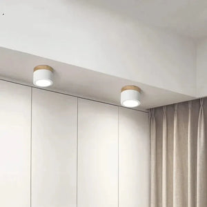 Slanke Scandinavische LED Spotplafondlamp – Moderne Noordse Halverlichting