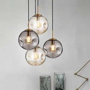 Elegante Glazen Bol Hanglamp – Moderne Verlichting voor Woonkamer, Slaapkamer & Eetkamer