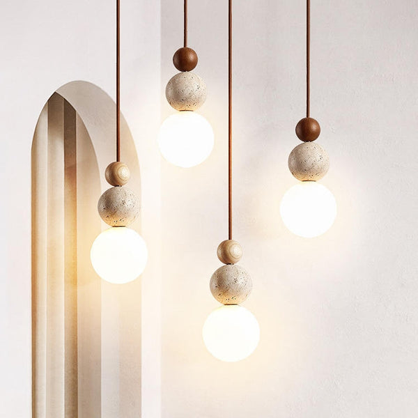 Minimalistische Gevormde Pendellamp – Warm Sfeerverlichting voor Eet- en Woonruimtes