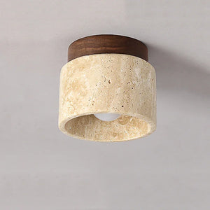 Minimalistische Japanse Plafondlamp – Zacht Houten Ontwerp