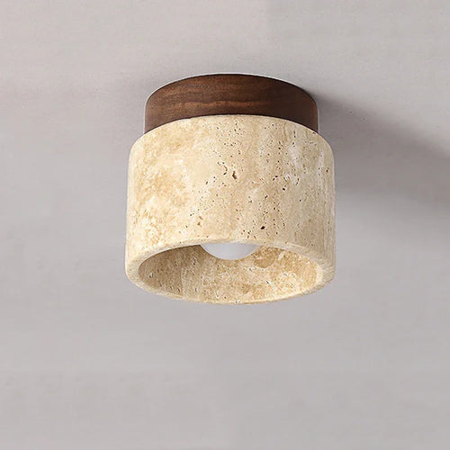 Minimalistische Japanse Plafondlamp – Zacht Houten Ontwerp