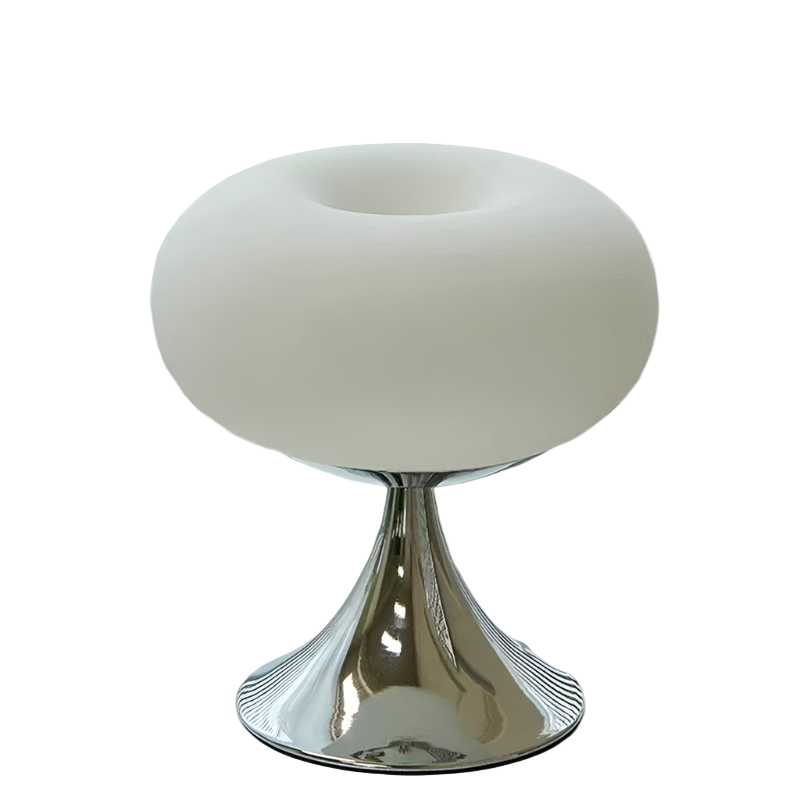 Elegante Fruitgeïnspireerde Vintage Tafellamp – Retro Glas & IJzer Woonverlichting