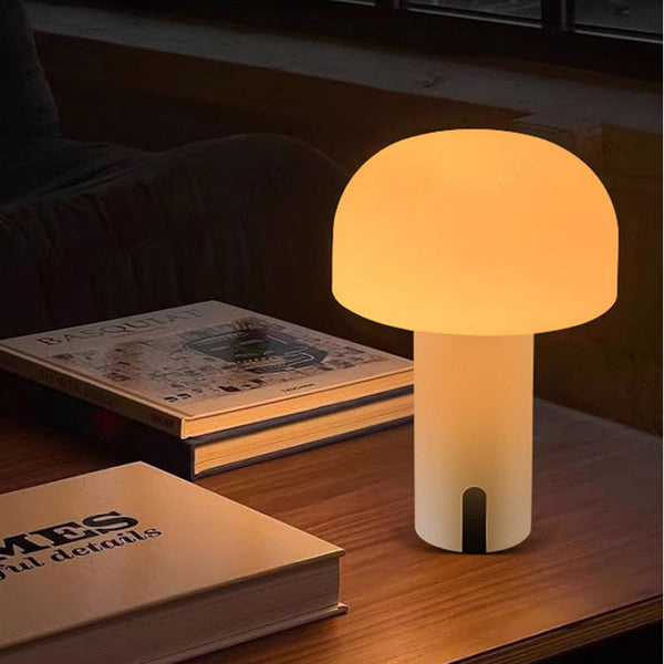 Elegante Draadloze Paddestoel Tafellamp met Dimfunctie – Moderne Verlichting voor Thuis