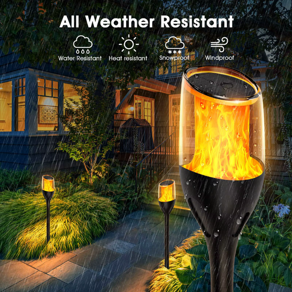 FireDance Zonne-Torche Licht – Realistisch Flikkerende LED voor Tuin, Terras & Balkon