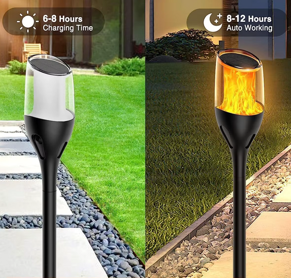 FireDance Zonne-Torche Licht – Realistisch Flikkerende LED voor Tuin, Terras & Balkon