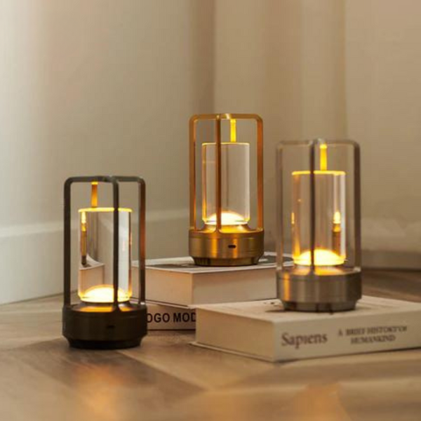 Draadloze LED Tafellamp met USB Opladen – Moderne Oplaadbare Verlichting