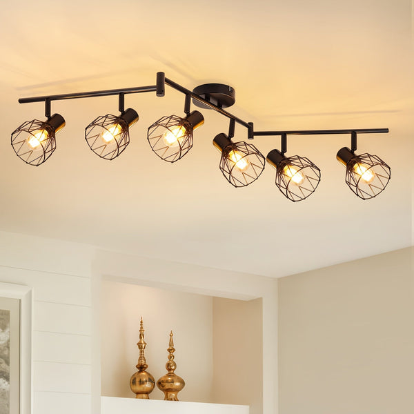 Verstelbare Moderne 6-Lichts LED Plafondspot – Flexibele Verlichting voor Huis