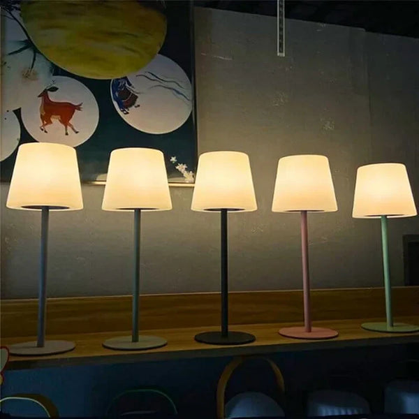 LumoWappen Draadloze LED Tafellamp – Elegant Gebogen Frame voor Moderne Verlichting in Huis