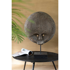 J-Line tafels Rond Gerecycled Teak - zwart