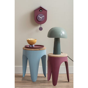 Set van 2 Funky Retro Krukjes | Kleurrijke Houten Zitkrukken voor Wonen & Interieur