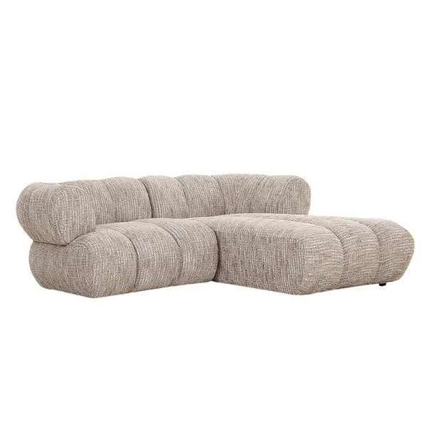 Bank New York 2,5-zits met Rechter Lounge – Modulair Design – Coco Beige