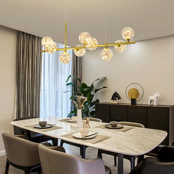 Moderne Gebogen LED Hanglamp – Stijlvolle Verlichting voor Eetkamer & Keuken