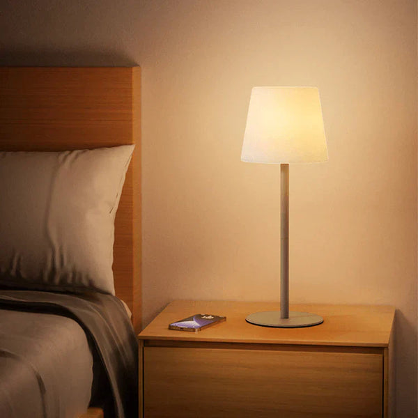 LumoWappen Draadloze LED Tafellamp – Elegant Gebogen Frame voor Moderne Verlichting in Huis