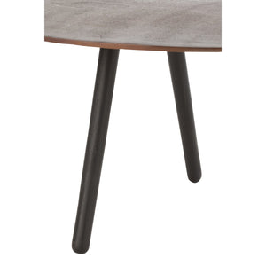 J-Line Salontafel Druppel – Aluminium/Ijzer – Bruin – Small – 89 cm Design Tafel