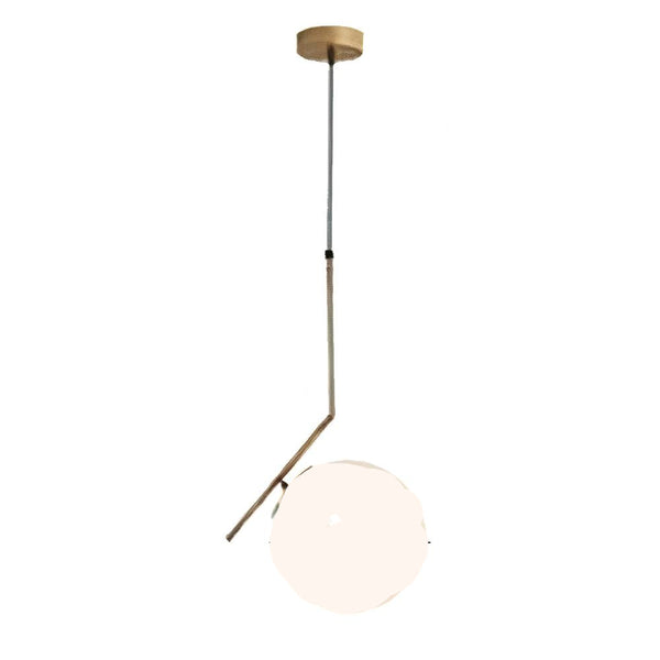 Elegante Messing Hanglamp 15 cm Hängelampe van Metaal voor Stijlvolle Interieurs
