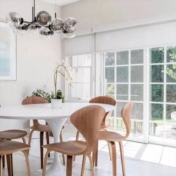 Scandinavische kroonluchter hanglamp met glazen bollen – Moderne plafondlamp