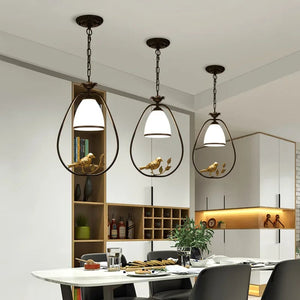 Moderne Glas & IJzer Kroonluchter – Stijlvolle Plafondlamp voor Woon- & Eetkamer