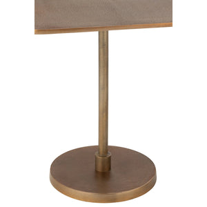 J-Line Bijzettafel Set Goud 2-delig – Aluminium met Elegant Design Ø50x50 cm