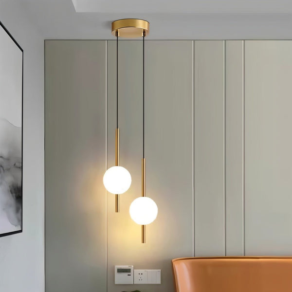 Moderne Hanglamp – Scandinavische Bolvormige Pendellamp voor Eetkamer, Slaapkamer & Woonkamer