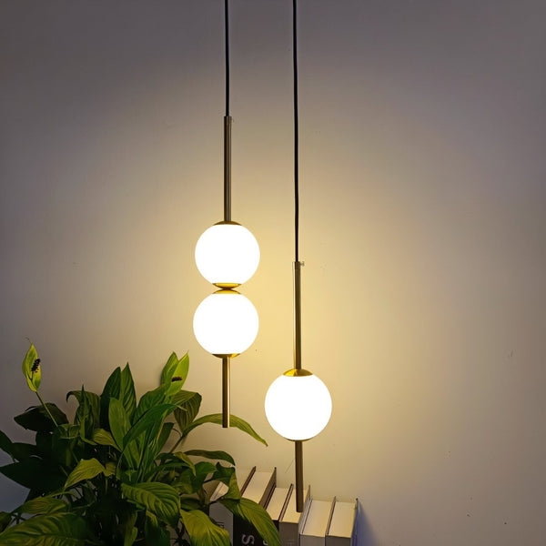 Moderne Hanglamp – Scandinavische Bolvormige Pendellamp voor Eetkamer, Slaapkamer & Woonkamer