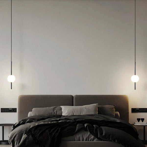 Moderne Hanglamp – Scandinavische Bolvormige Pendellamp voor Eetkamer, Slaapkamer & Woonkamer