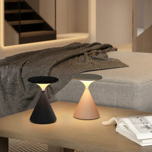Draadloze Zandloper Tafellamp – Moderne LED Woondecoratie, USB Oplaadbaar