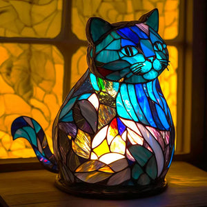 Artistieke Dierenlamp van Glas – Decoratieve Tafellamp & Bedlamp