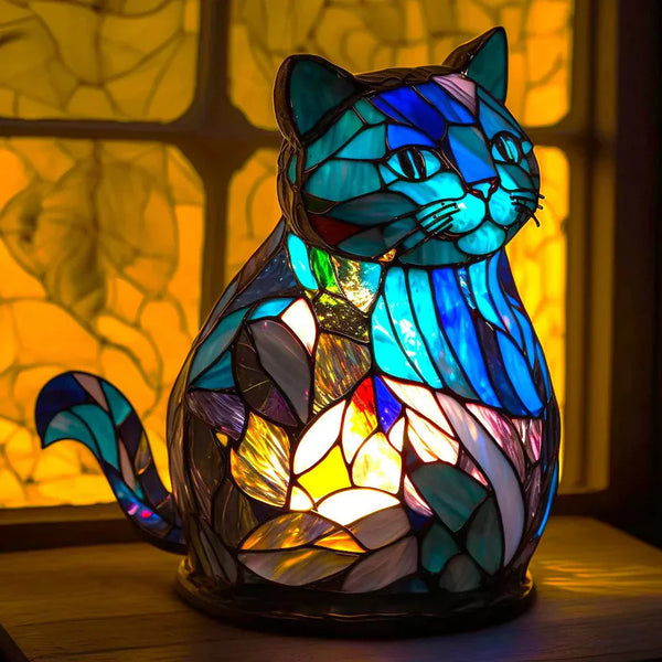 Artistieke Dierenlamp van Glas – Decoratieve Tafellamp & Bedlamp