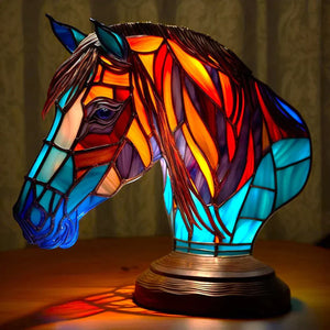 Artistieke Dierenlamp van Glas – Decoratieve Tafellamp & Bedlamp