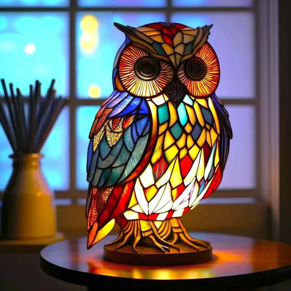 Artistieke Dierenlamp van Glas – Decoratieve Tafellamp & Bedlamp