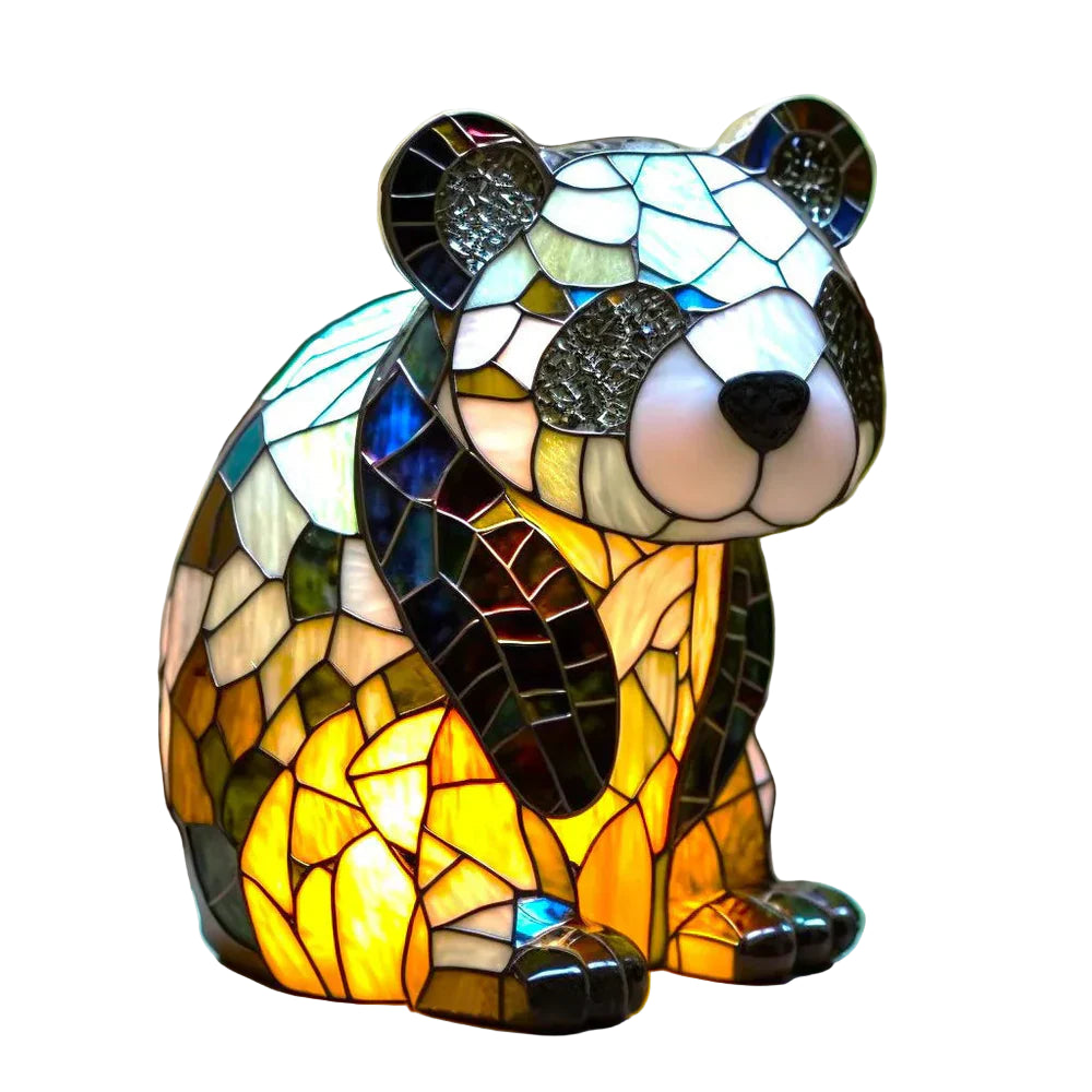 Artistieke Dierenlamp van Glas – Decoratieve Tafellamp & Bedlamp