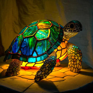 Artistieke Dierenlamp van Glas – Decoratieve Tafellamp & Bedlamp