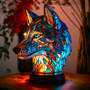 Artistieke Dierenlamp van Glas – Decoratieve Tafellamp & Bedlamp