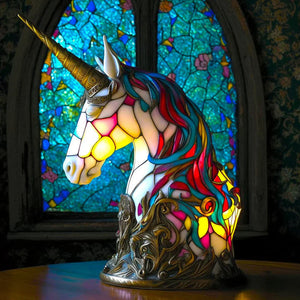 Artistieke Dierenlamp van Glas – Decoratieve Tafellamp & Bedlamp