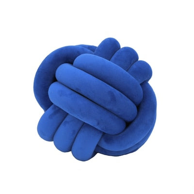 Bala geknoopte bal kussen – Rond decoratief sierkussen knotted ball pillow